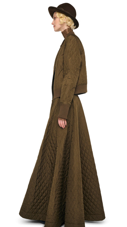 Norma Kamali LONG GRACE SKIRT