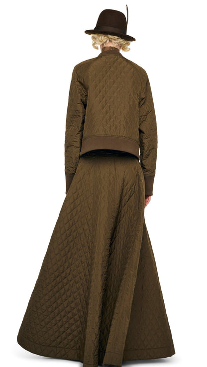 Norma Kamali LONG GRACE SKIRT