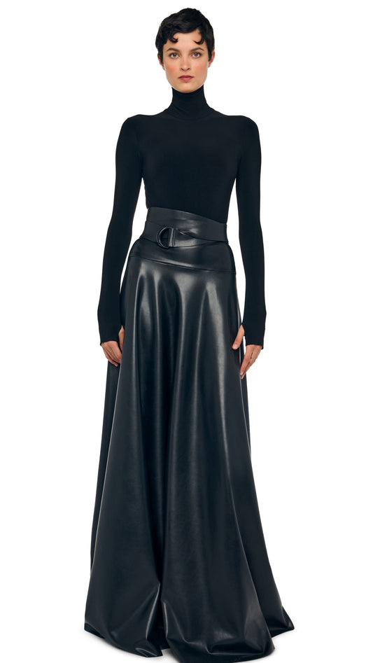 Norma Kamali FLARED SKIRT TO FLOOR