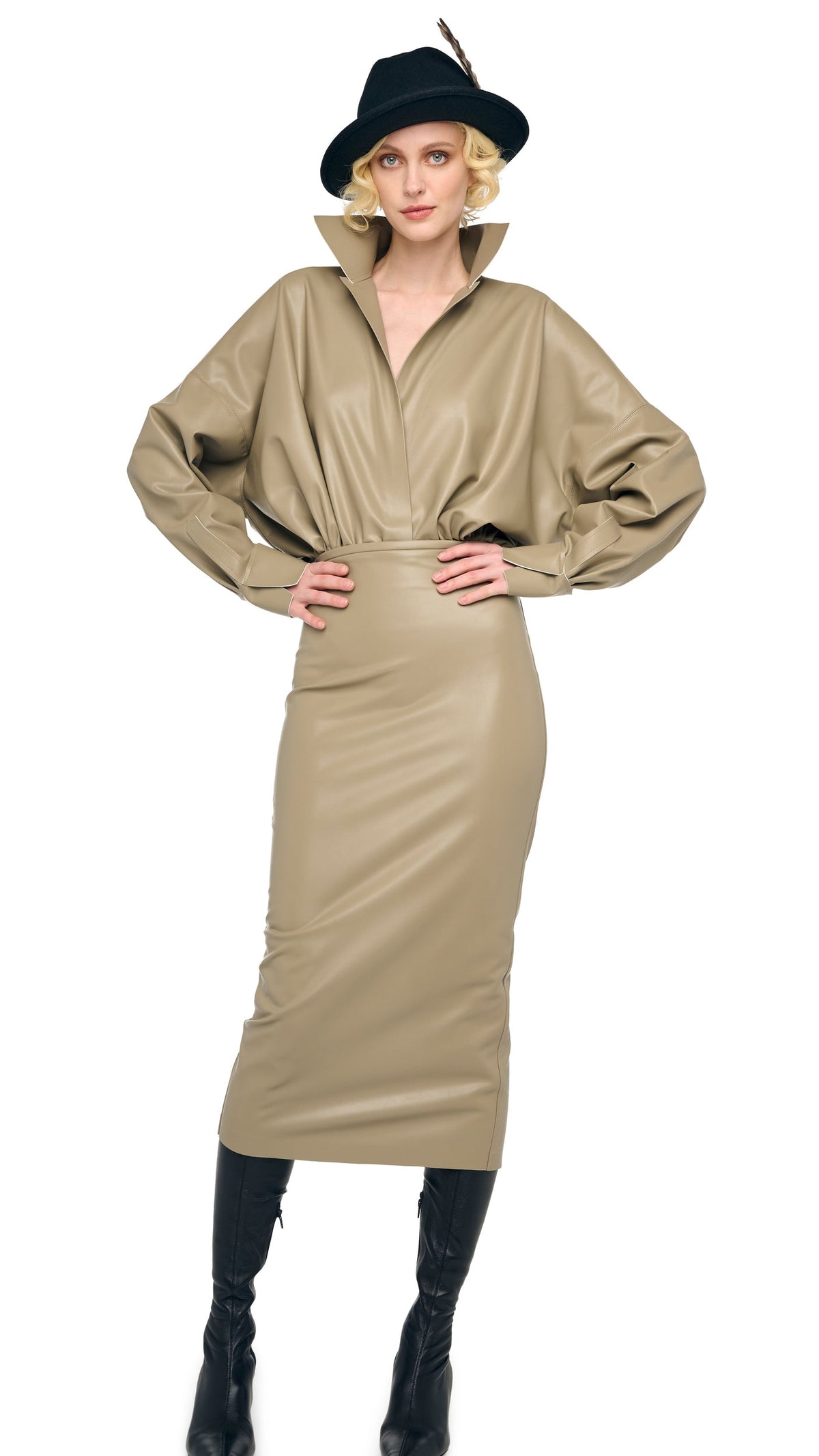 Norma Kamali STRAIGHT SKIRT TO MIDCALF