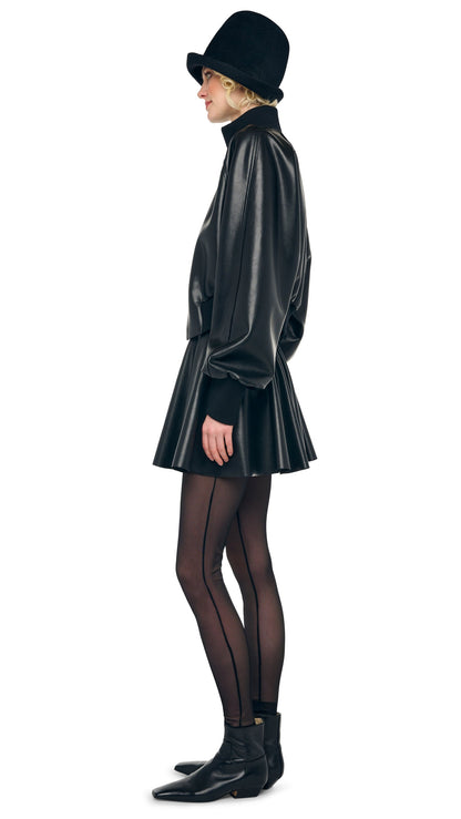 Norma Kamali FLARED MINI SKIRT