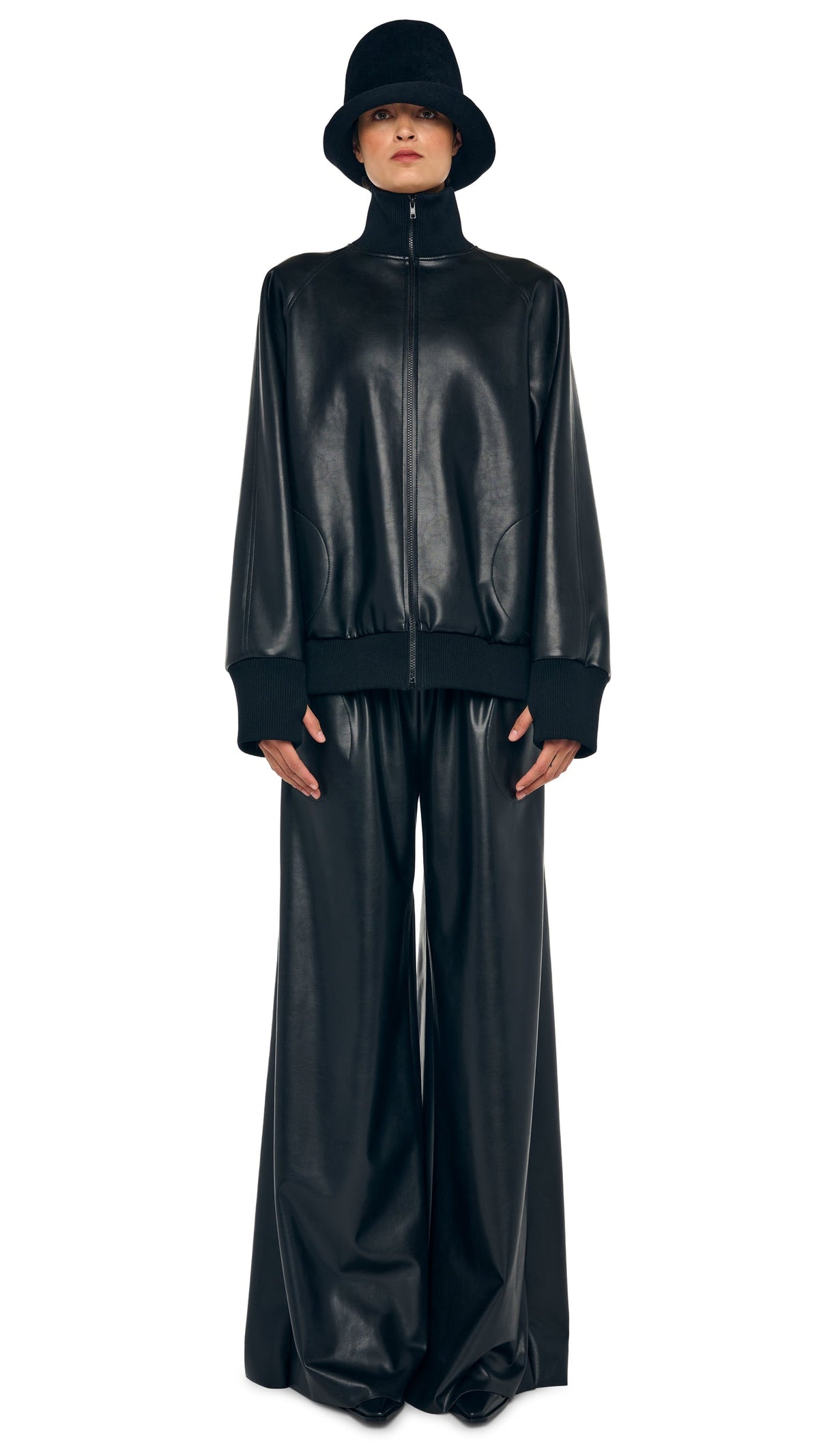 Norma Kamali OS TURTLE BOMBER JACKET TO HIP
