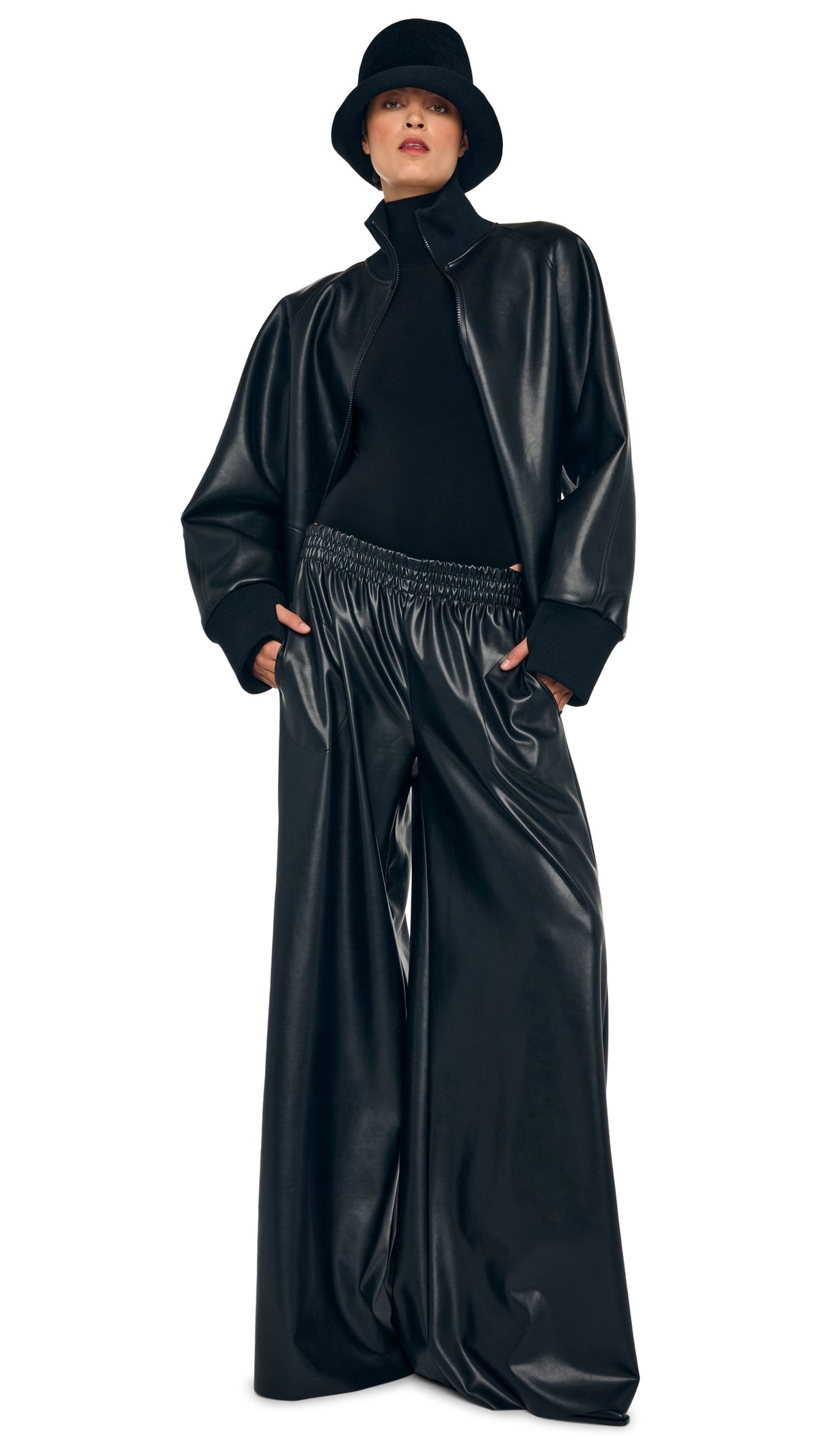 Norma Kamali OS TURTLE BOMBER JACKET TO HIP