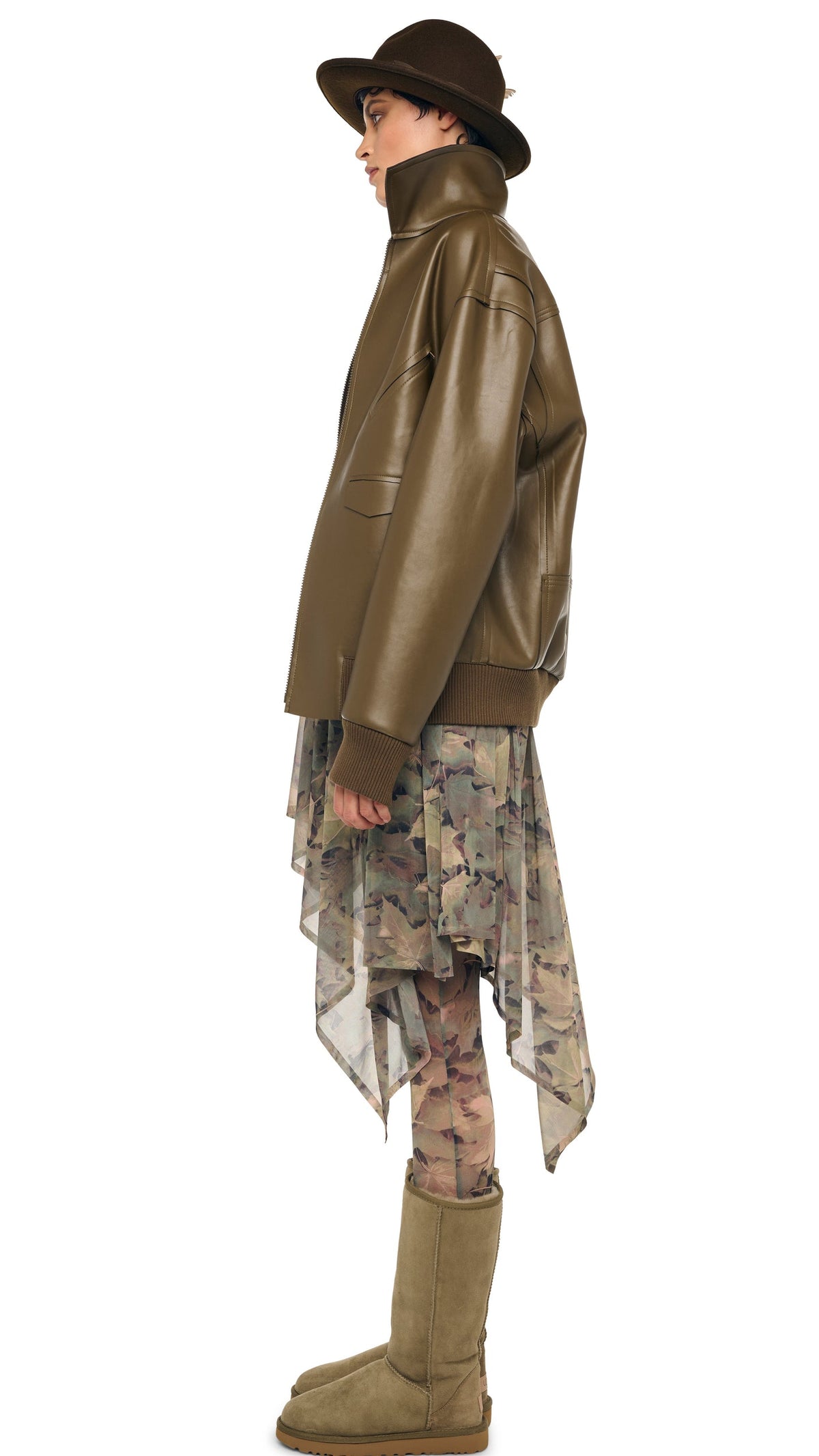 Norma Kamali OS MENS CLASSIC ZIP FRONT JACKET