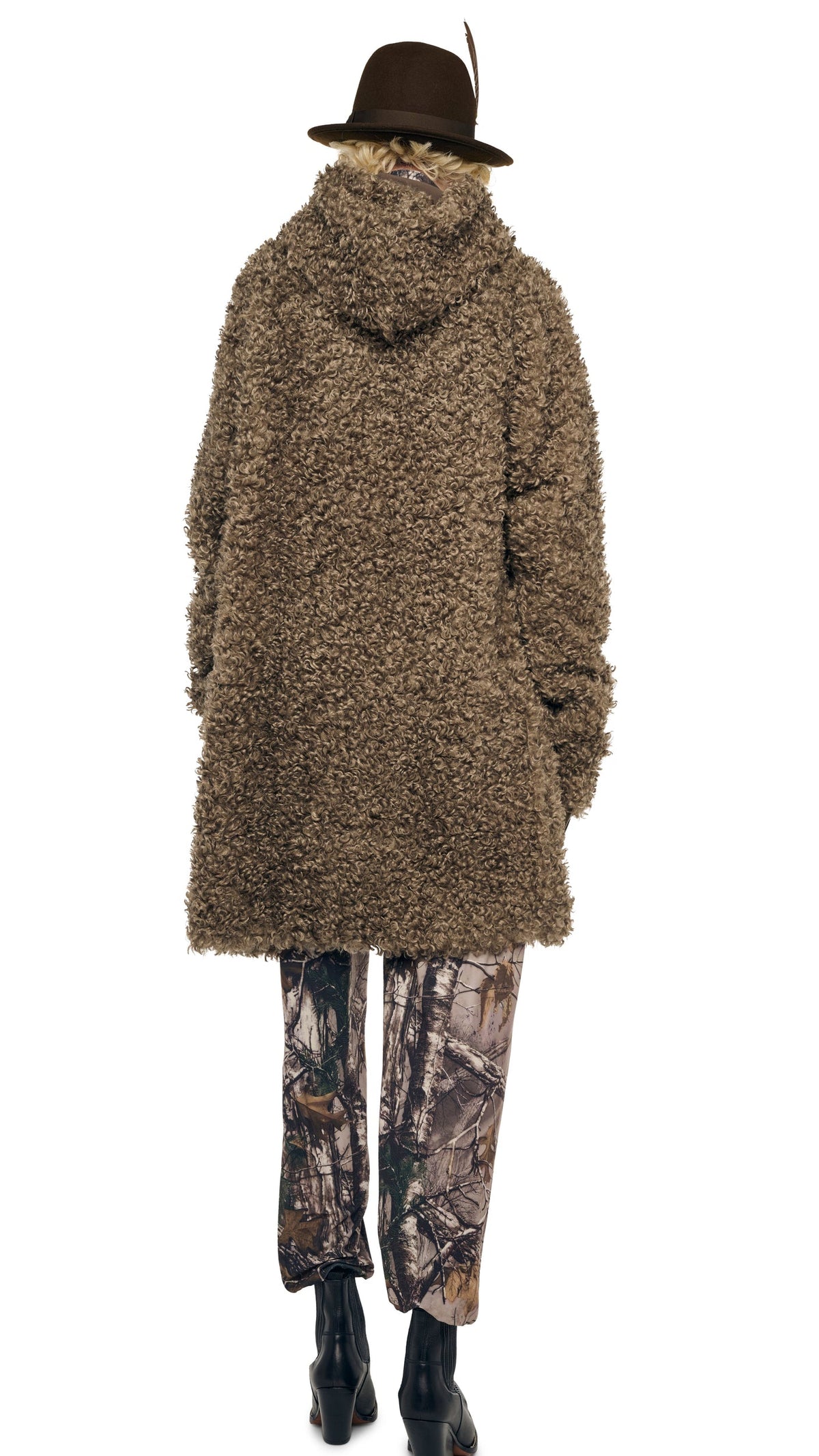 Norma Kamali OS RAGLAN SLEEVE ZIP FRONT HOODED JACKET