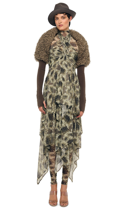 Norma Kamali LONG SLEEVE SHRUGGIE