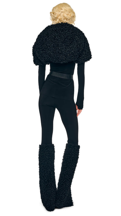Norma Kamali LONG SLEEVE SHRUGGIE