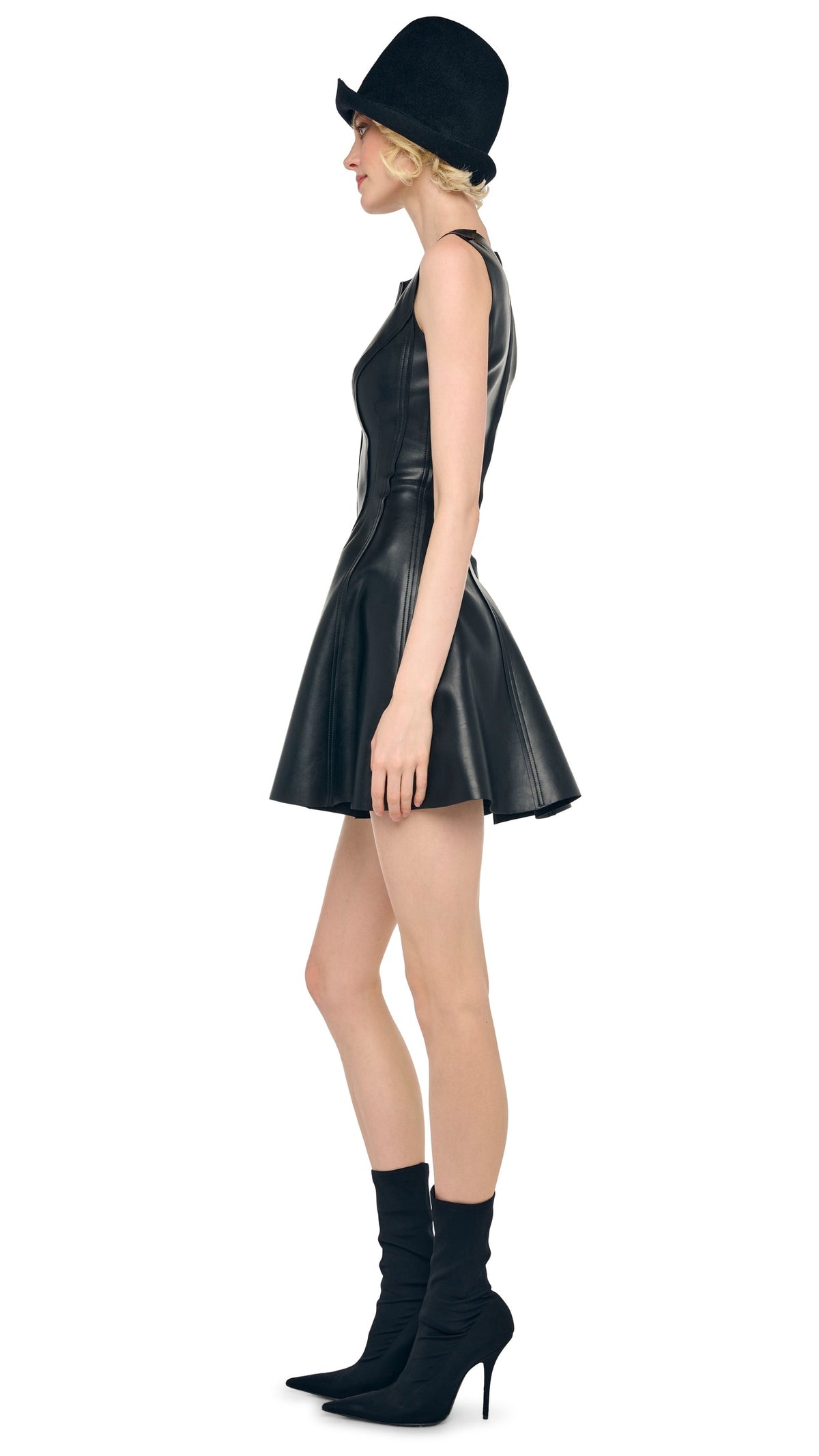 Norma Kamali SLEEVELESS GRACE MINI DRESS