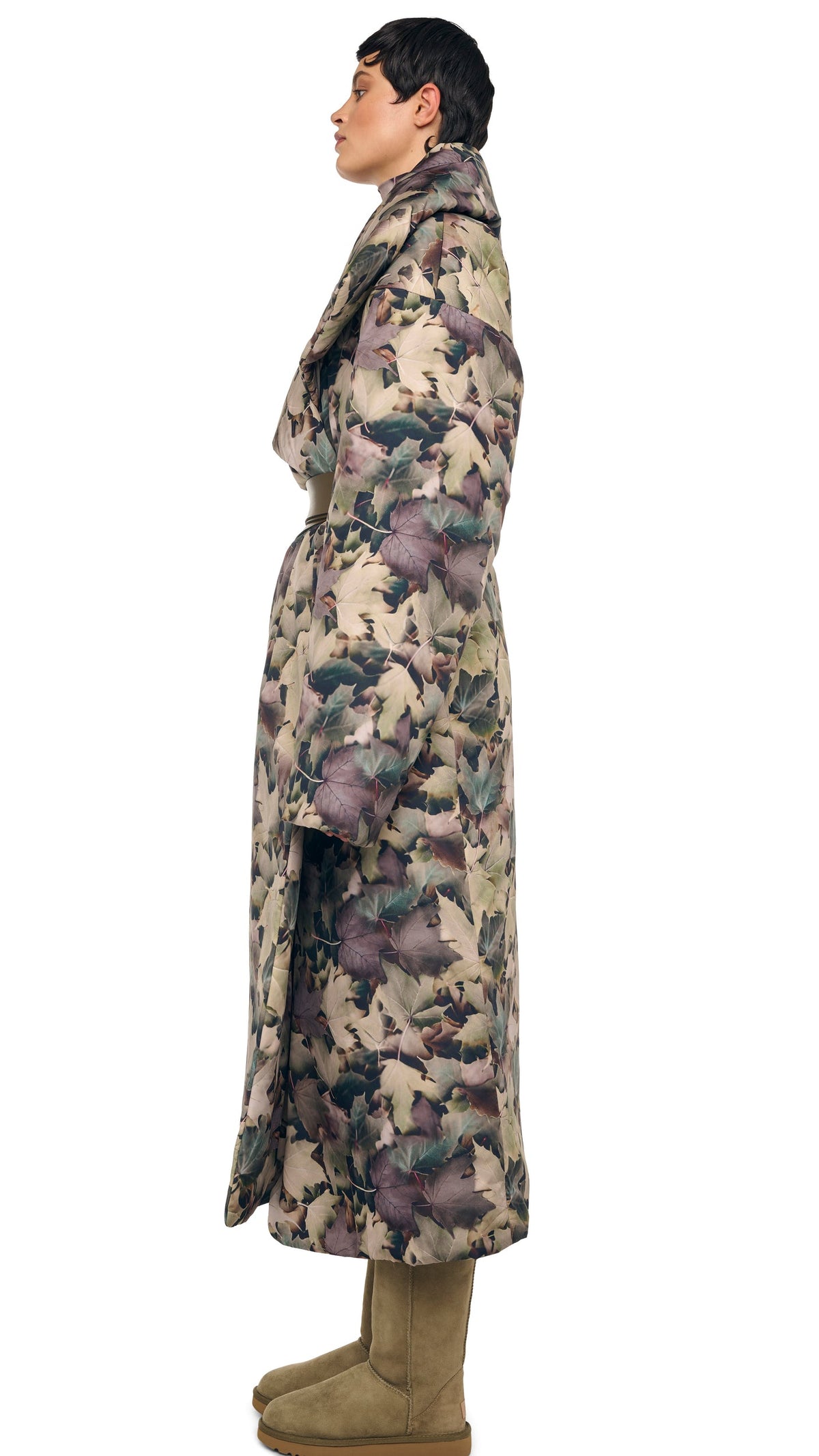 Norma Kamali HIGH COLLAR SLEEPING BAG COAT LONG