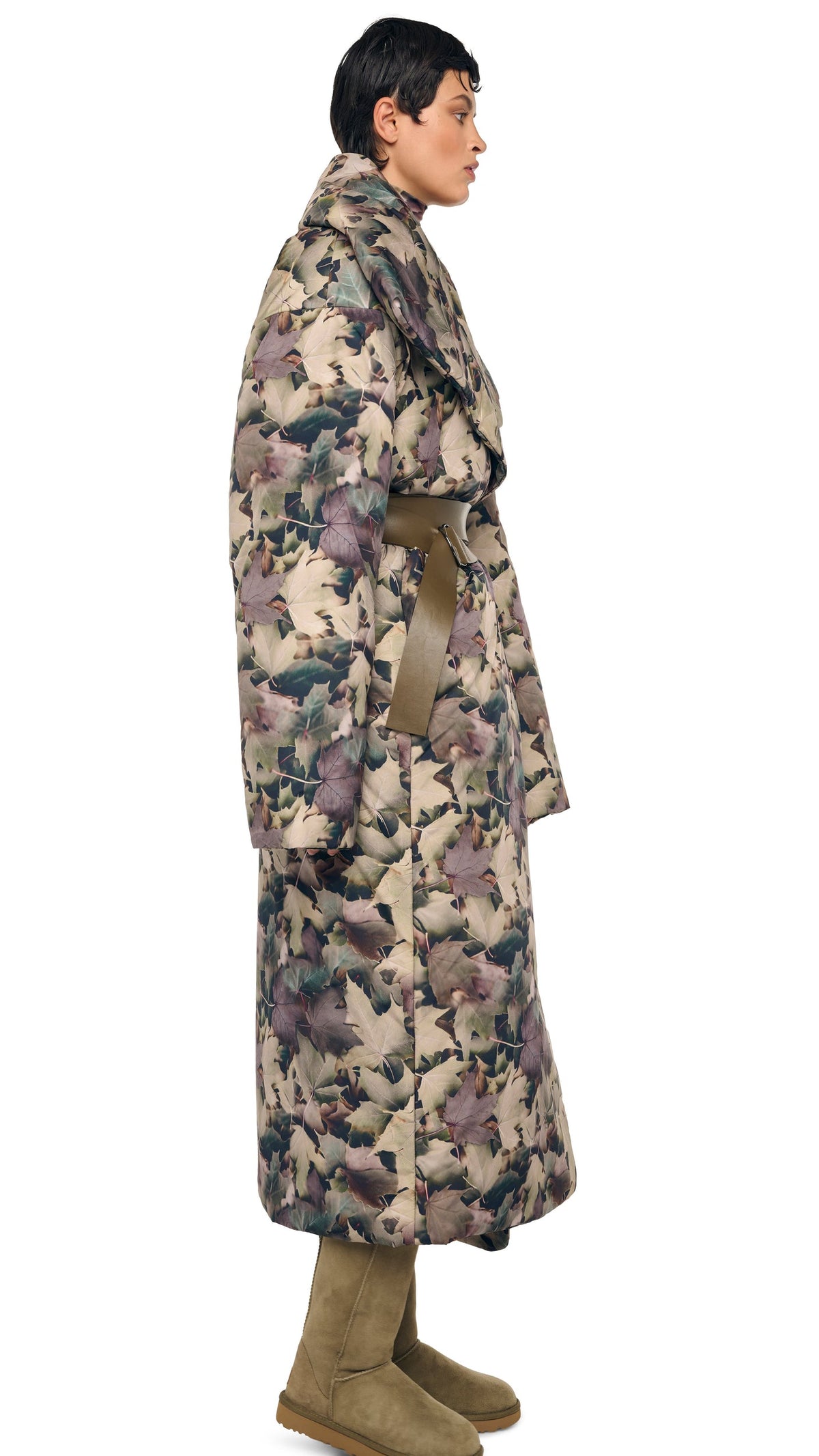 Norma Kamali HIGH COLLAR SLEEPING BAG COAT LONG