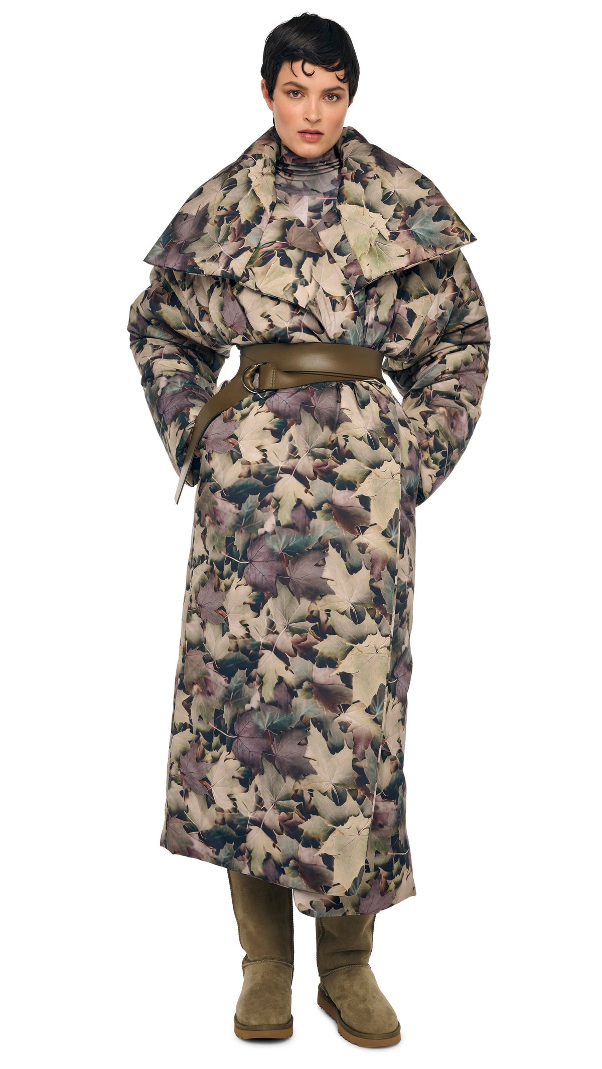 Norma Kamali HIGH COLLAR SLEEPING BAG COAT LONG