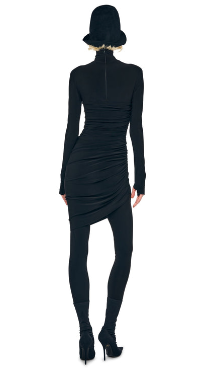 Norma Kamali DIANA MINI DRESS W/ CATSUIT