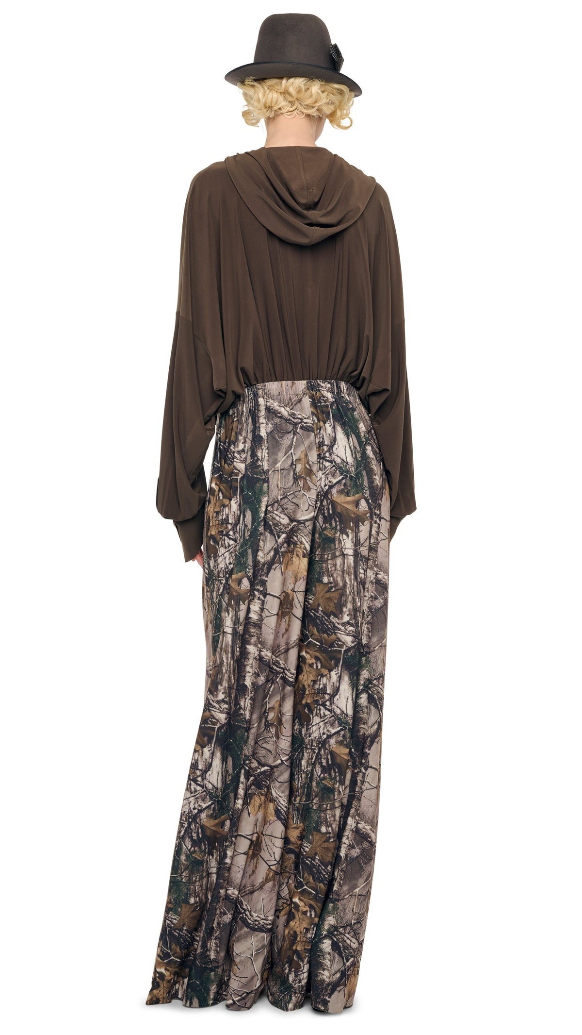 Norma Kamali HOODED SUPER OS BF NK SHIRT BODYSUIT