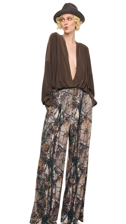 Norma Kamali HOODED SUPER OS BF NK SHIRT BODYSUIT
