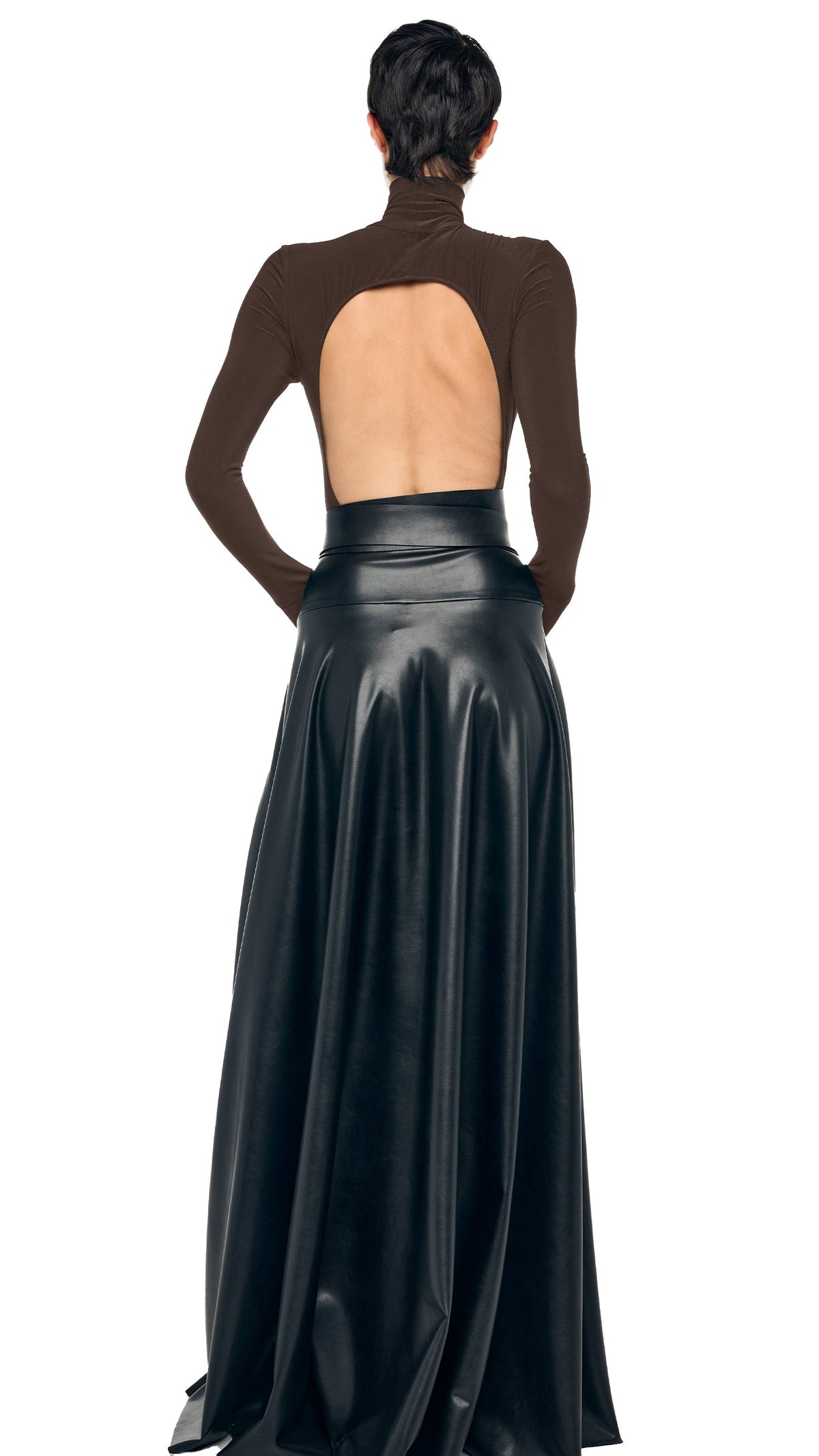 Norma Kamali TURTLE OPEN BACK BODYSUIT