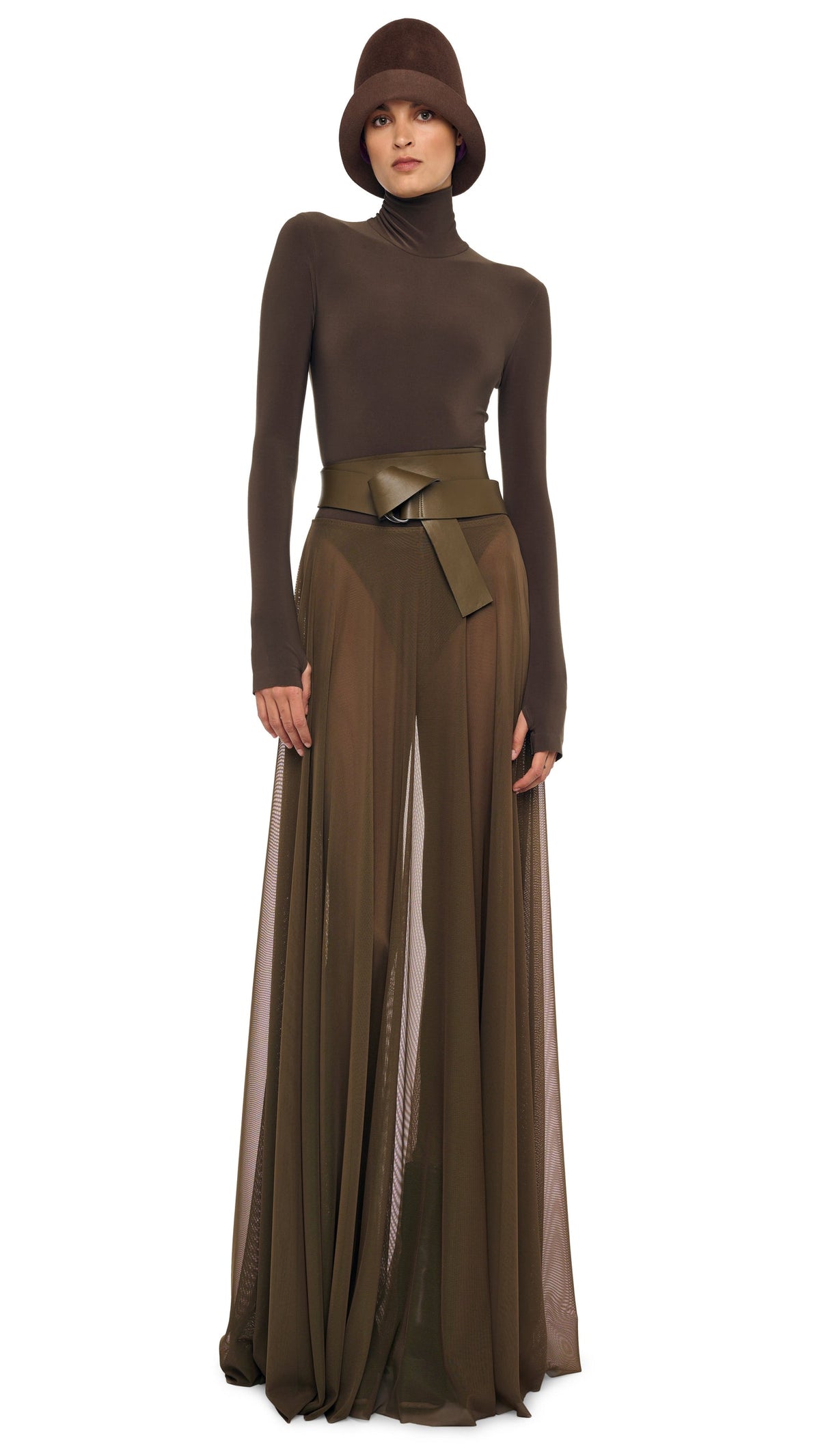 Norma Kamali LONG SLEEVE TURTLE BODYSUIT