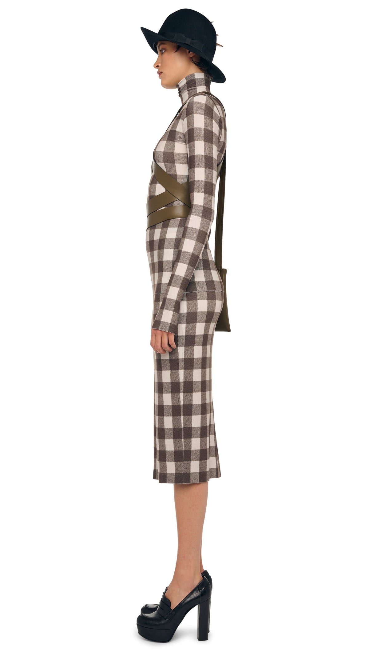 Norma Kamali SLIM FIT LONG SLEEVE TURTLE TOP