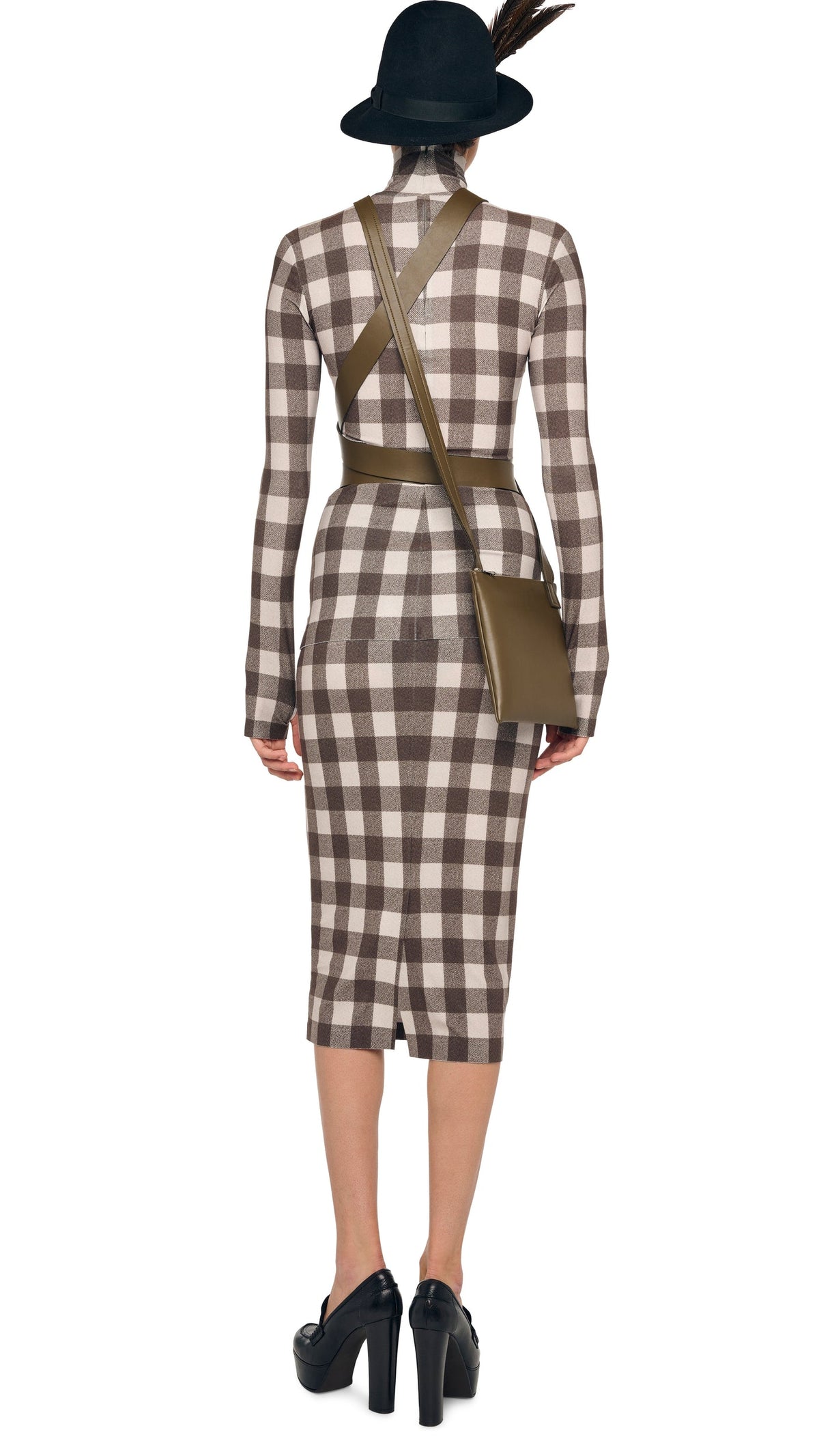 Norma Kamali SLIM FIT LONG SLEEVE TURTLE TOP