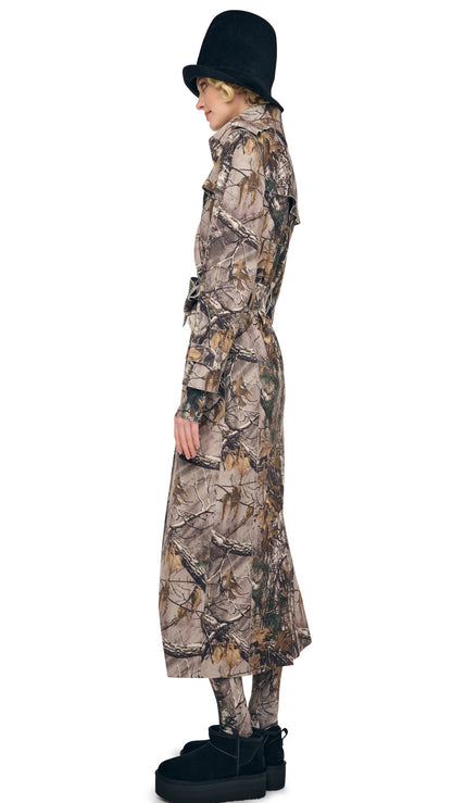 Norma Kamali DOUBLE BREASTED TRENCH