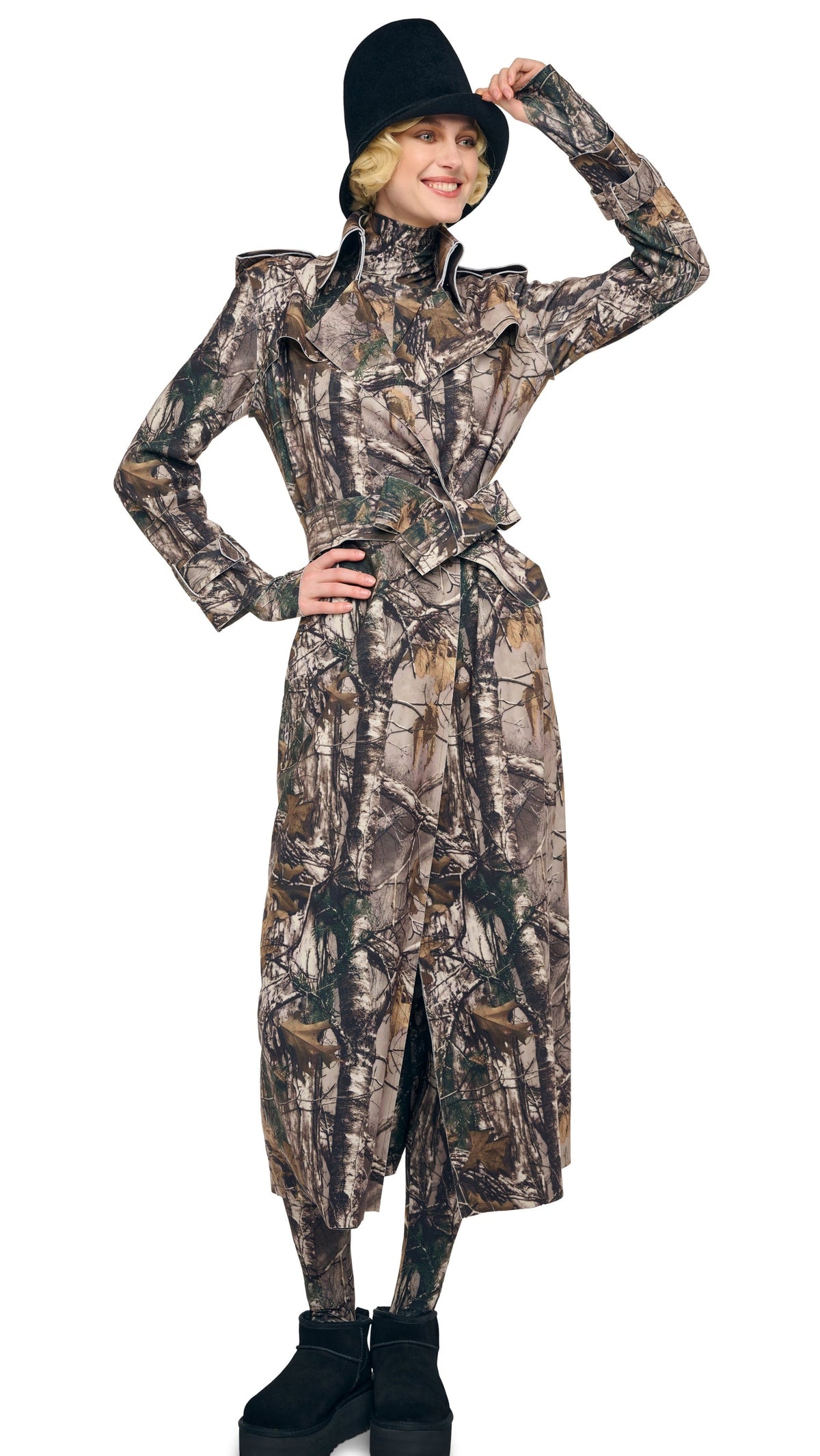 Norma Kamali DOUBLE BREASTED TRENCH