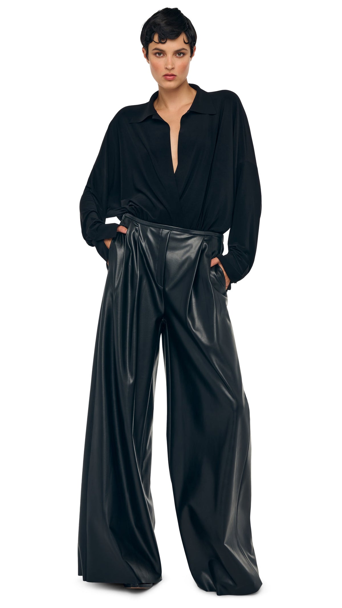 Norma Kamali SUPER OS BF NK SHIRT BODYSUIT