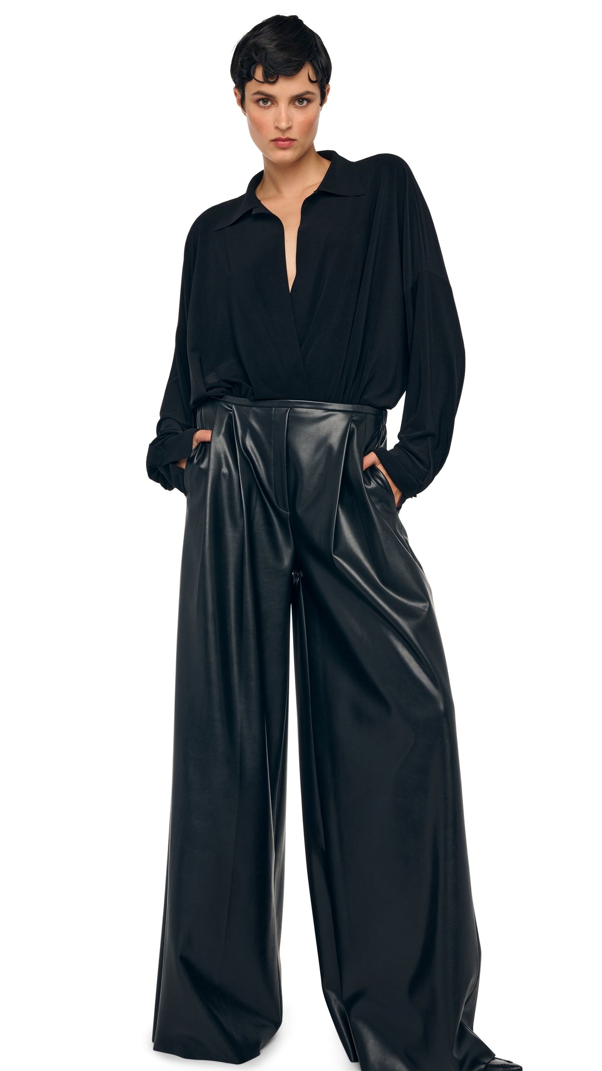 Norma Kamali SUPER OS BF NK SHIRT BODYSUIT